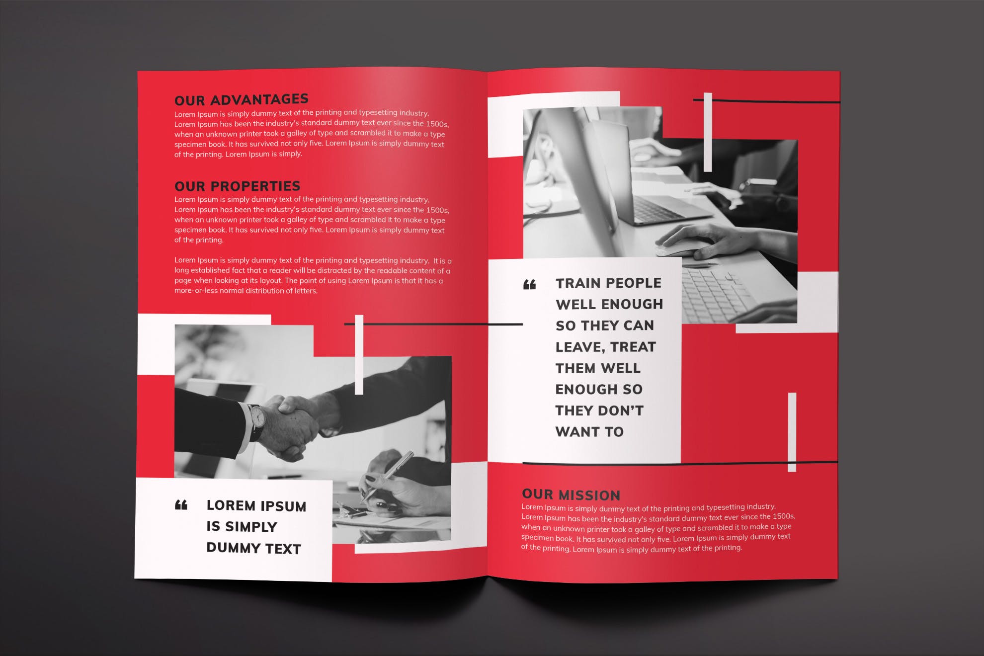 人力资源公司对折页宣传单设计模板 Recruitment Firm Brochure Bifold插图(2)