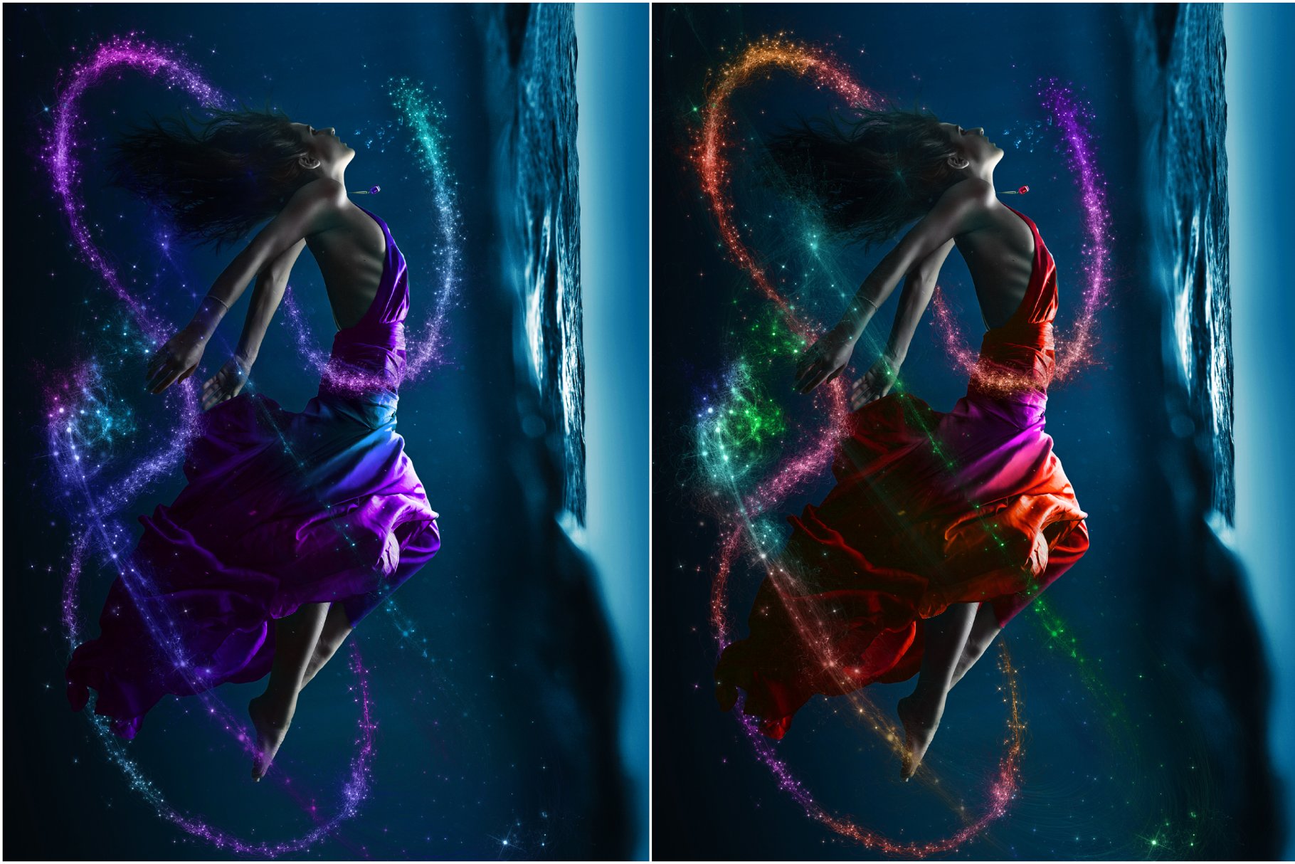 5K高分辨率创意梦幻闪粉叠层背景 5K Pixie Dust Overlays Color Edition插图(3)