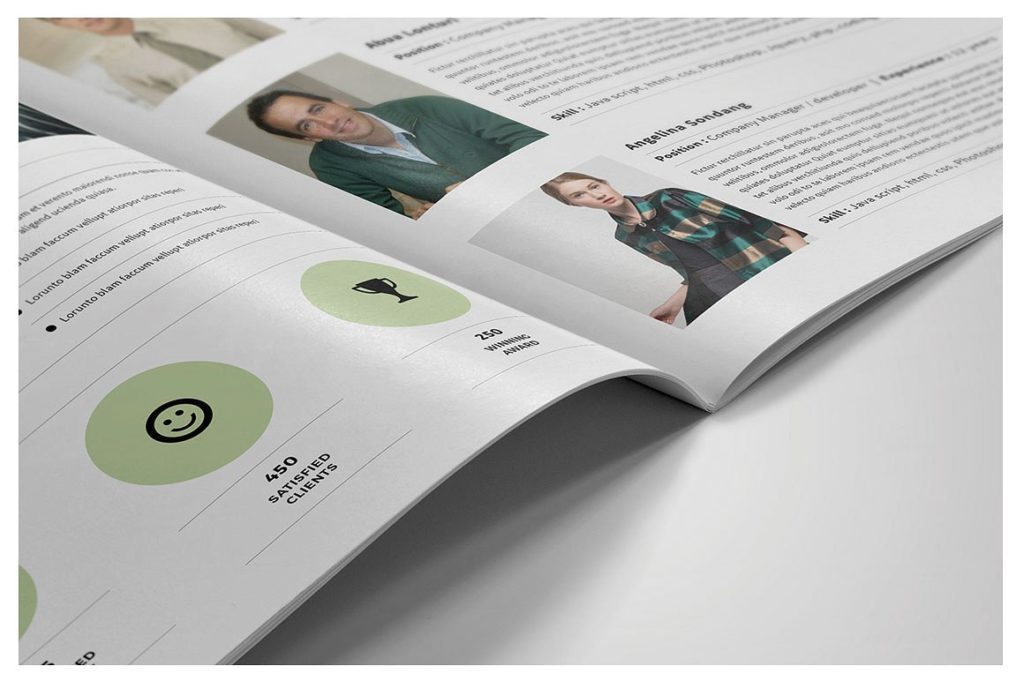 一款浅色系创意简洁画册下载[DOC, INDD]插图(8)