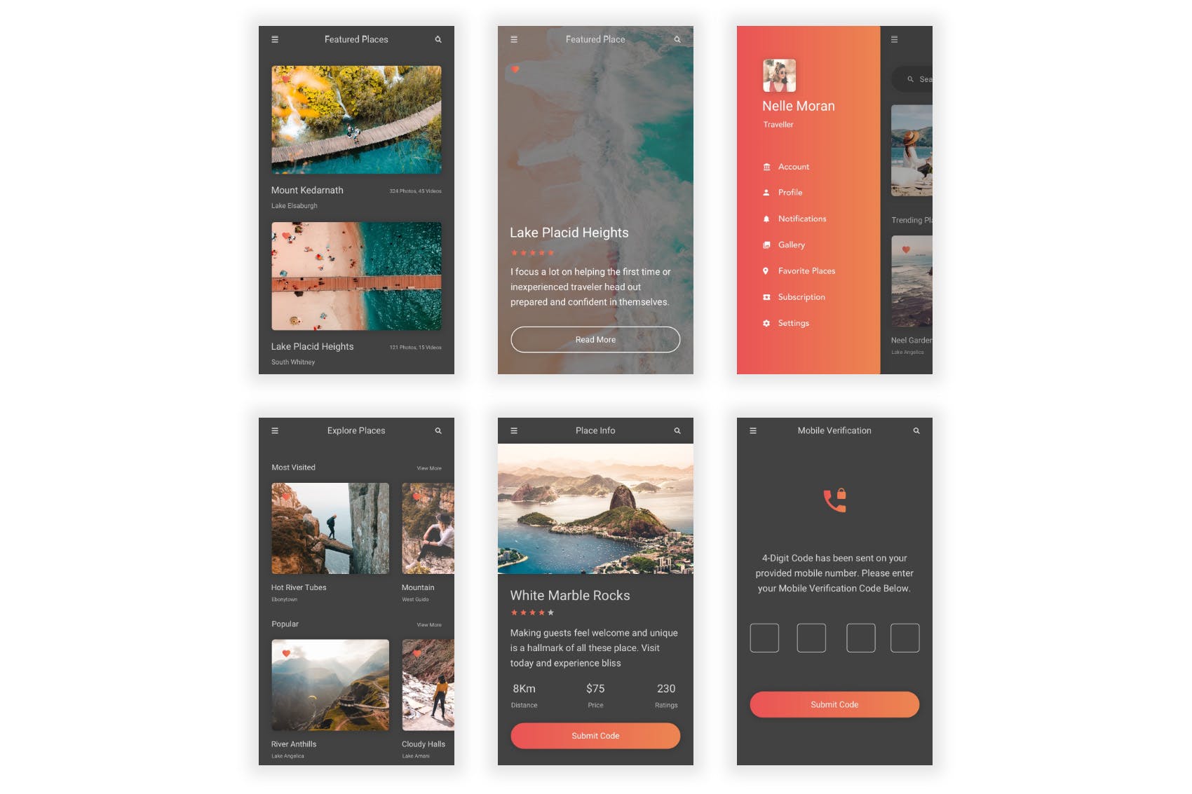 旅游/旅行APP界面设计UI套件Figma模板 Sair – Tour & Travel Figma UI Kit插图(9)