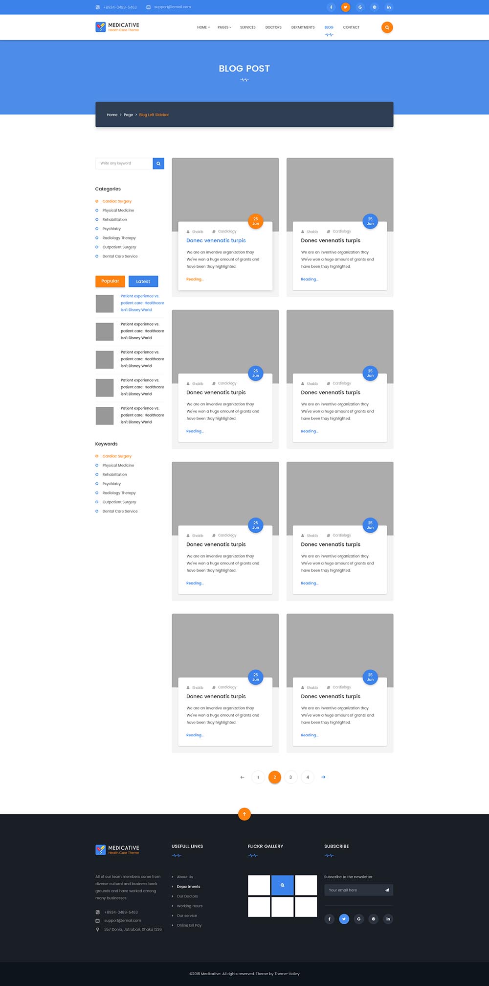 一套完美的医疗健康网站设计模板 Medical Website Template插图(14)