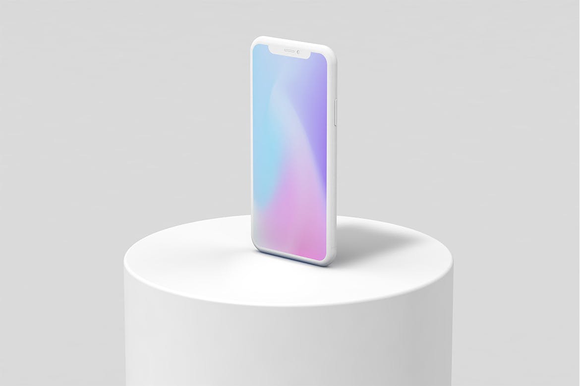 iPhone 11 Pro 粘土材质模具素材库精选样机模板 iPhone 11 Pro Clay Mockup插图(1)