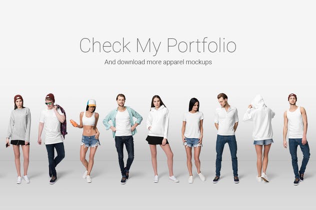 挂拍/模特上身/平铺服装样机模板v7 Ultimate Apparel Mockup Vol. 7插图(6)