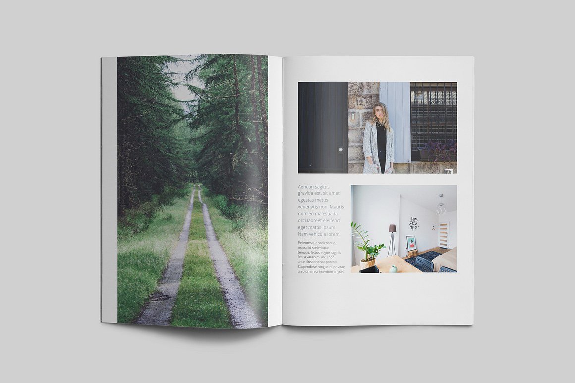 100页漂亮极简的商业化杂志模板下载[indd]插图(44)