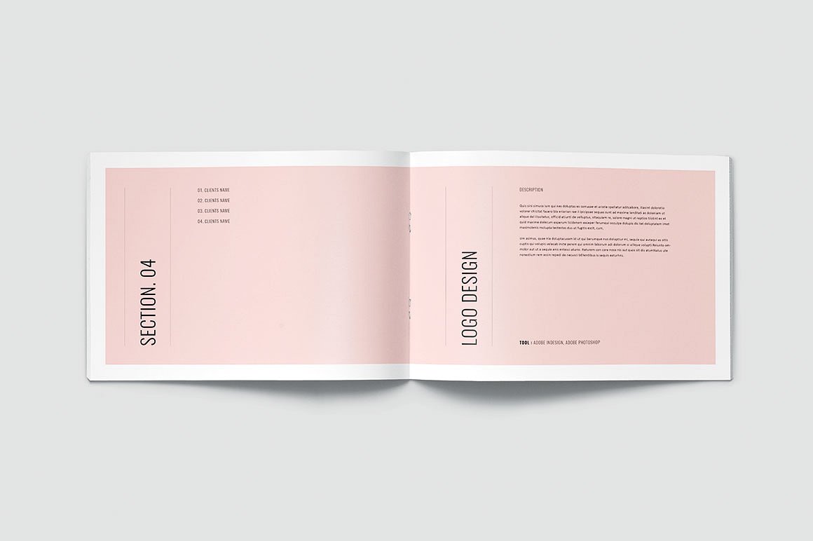 简约而专业的图形设计师产品组合杂志模板插图(14)