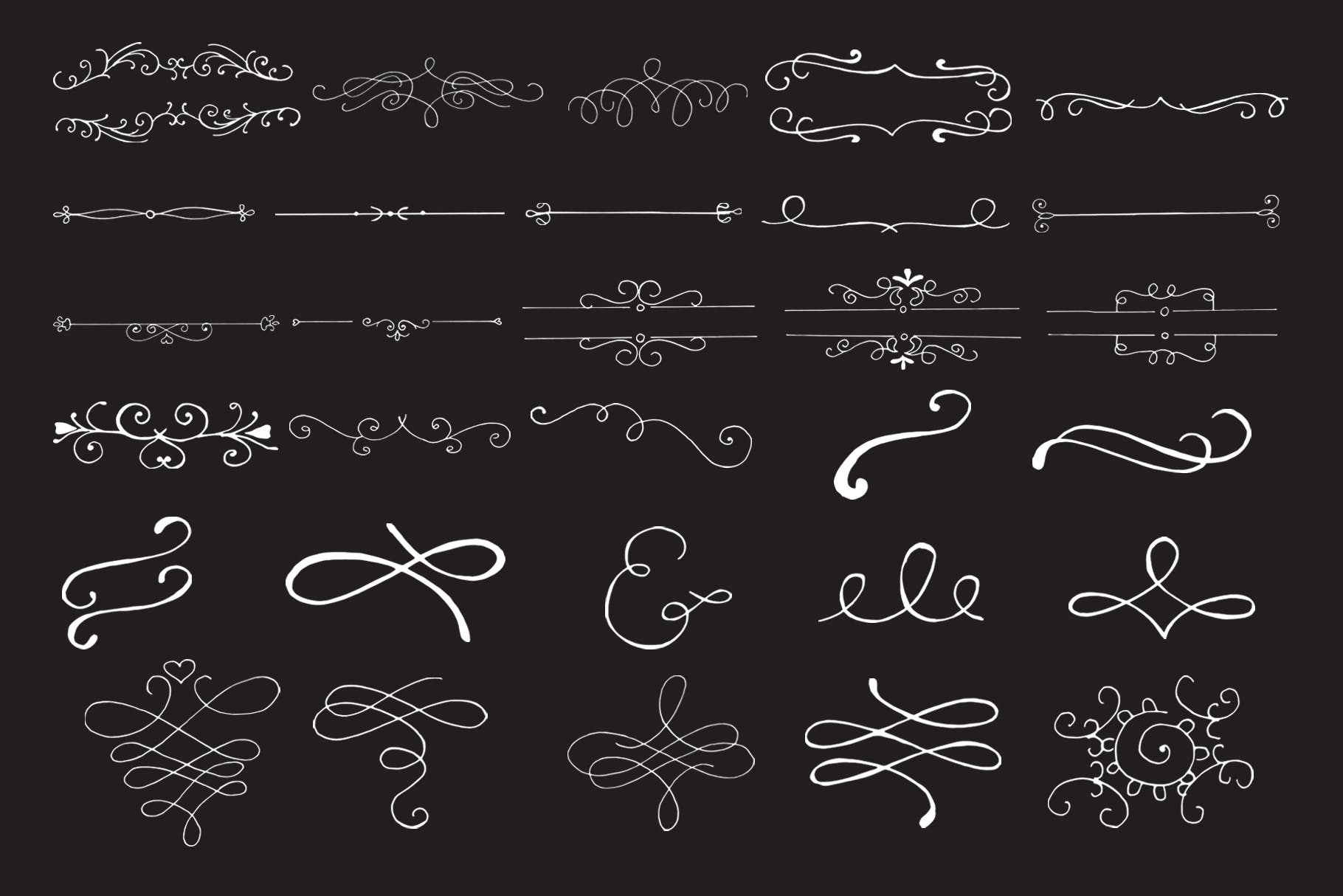 45+手绘装饰元素剪贴画合集v7 45+ Hand Design Element Cliparts Ver. 7插图(3)