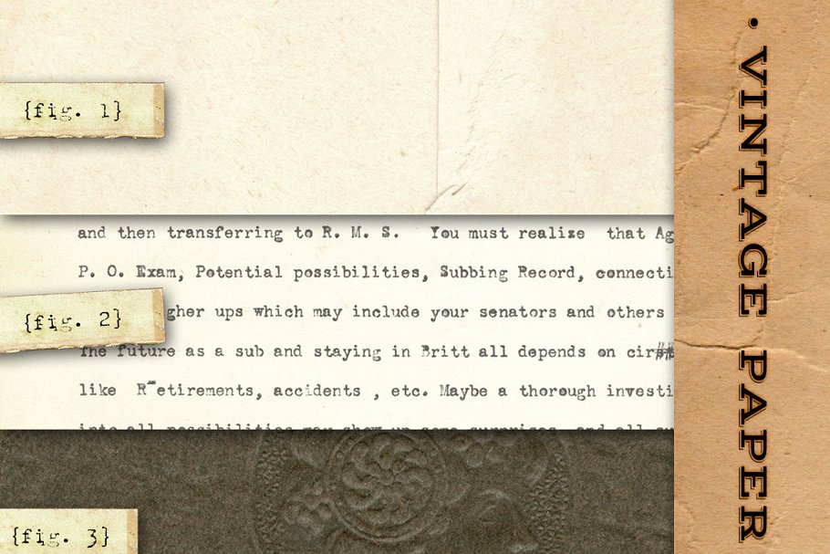 复古纸张肌理素材 Vintage Paper Textures – No. 4插图(1)