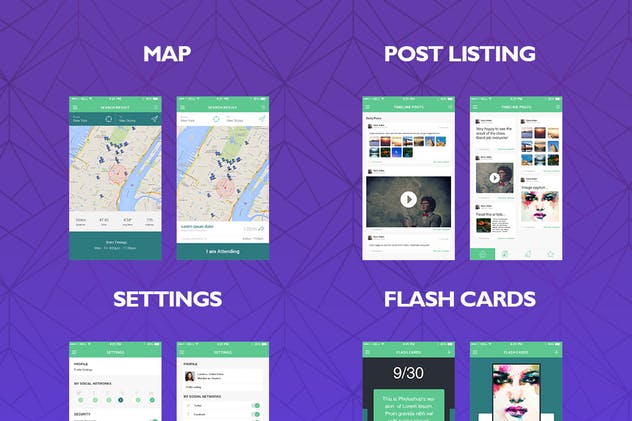 学习教育培训主题 APP UI 套件 Savvy UI Kit插图(3)