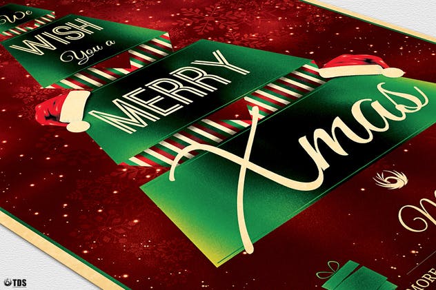 圣诞节庆典餐厅菜单模板V7 Christmas Menu Template V7插图(6)