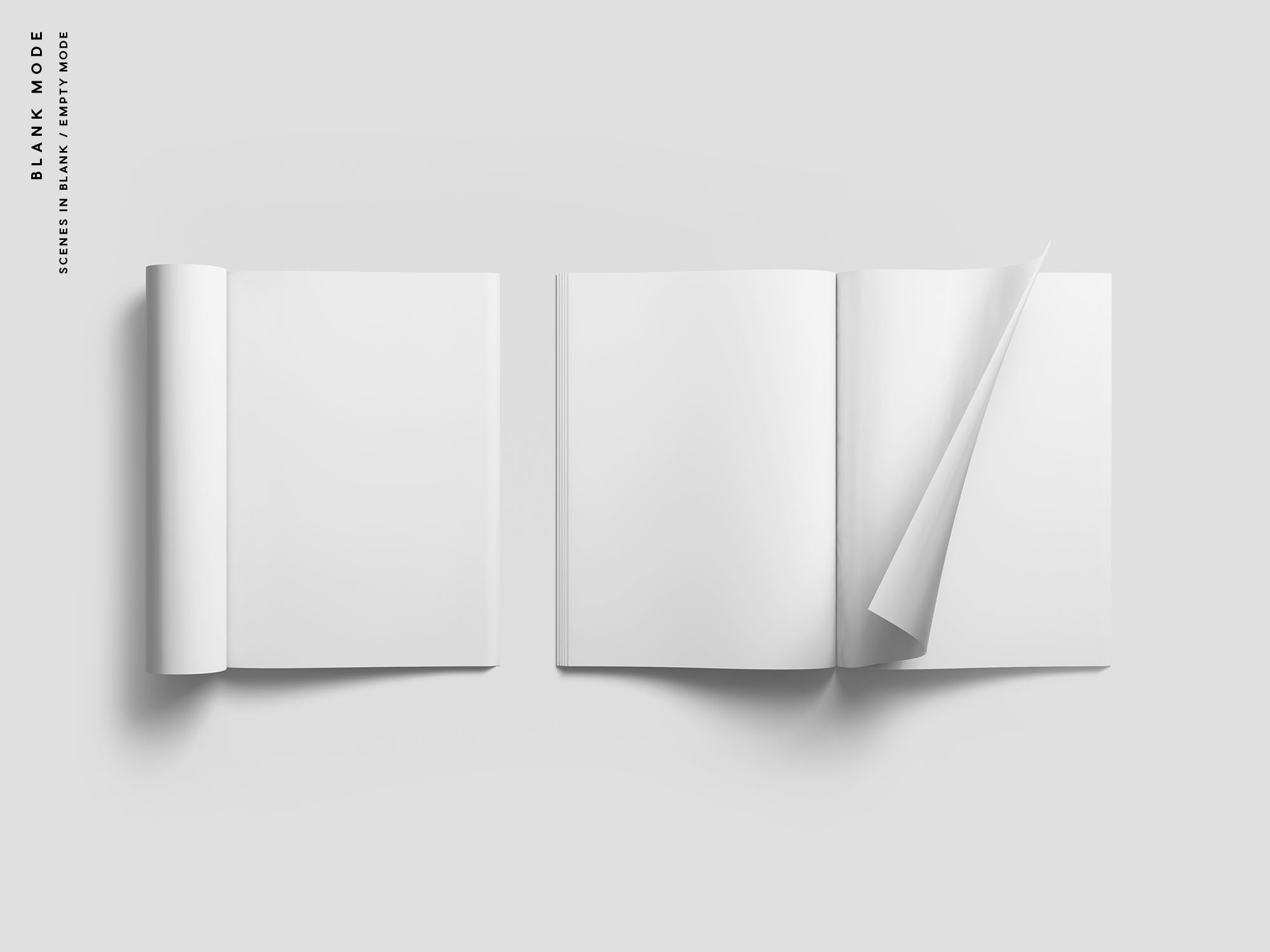 简约风杂志封面设计等距网格样机模板 Simple Magazine Mockup插图(9)