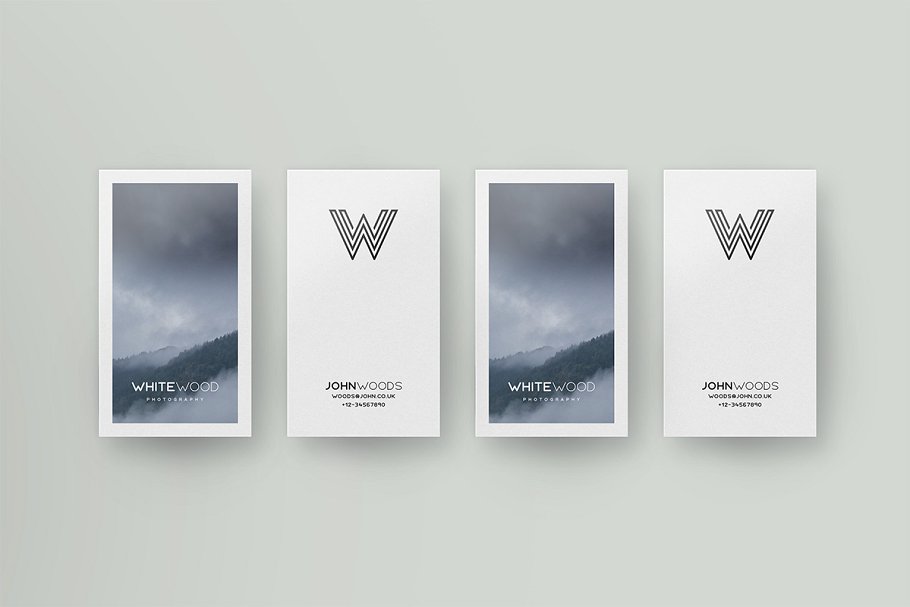 简约明信片贺卡样机 Minimal Card Mockups插图(12)