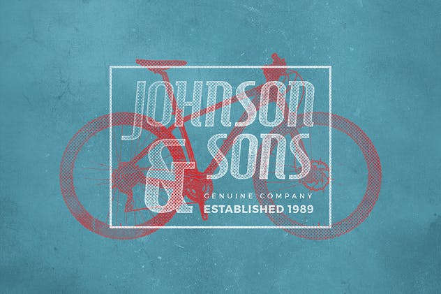 复古半色调凸版纹理效果PSD模板 Vintage Letterpress Texture Effects插图(8)