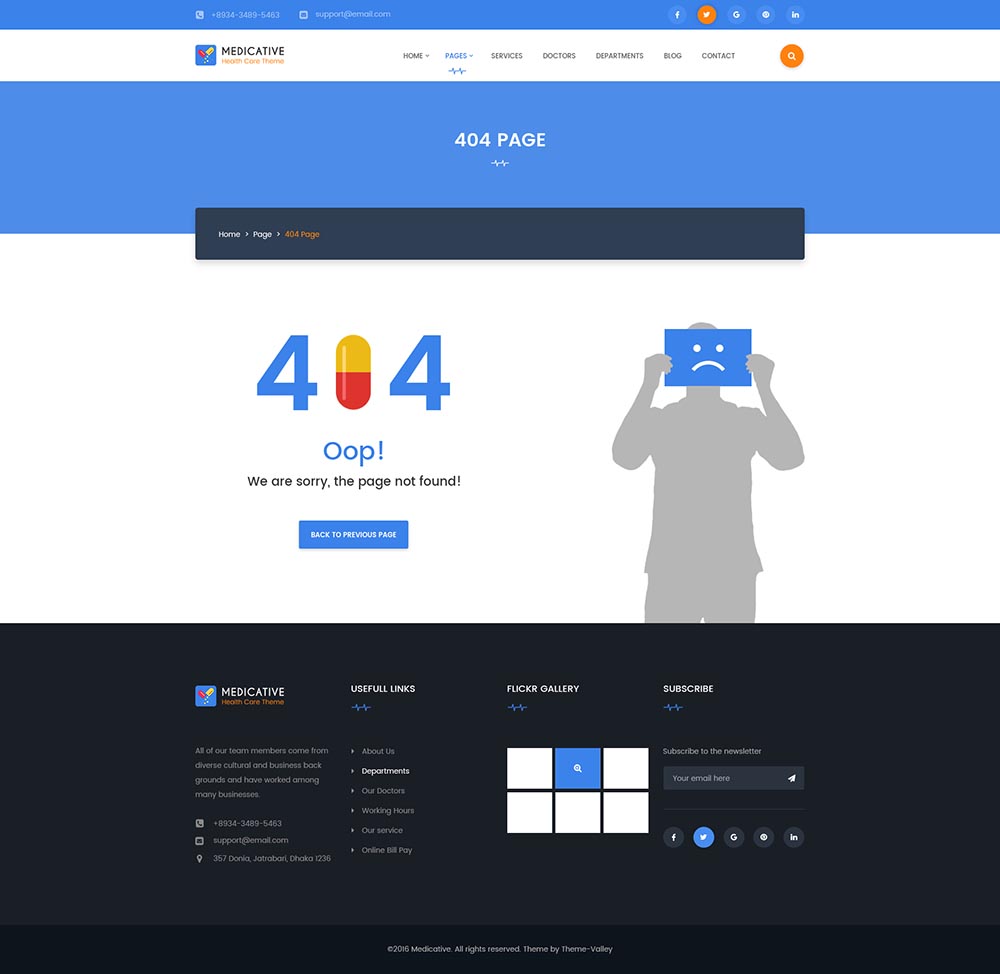 一套完美的医疗健康网站设计模板 Medical Website Template插图(19)