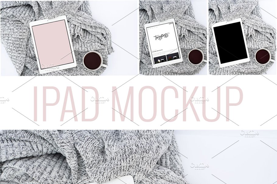极简主义iPad样机 Stock Photo | Tablet PSD Mockup插图
