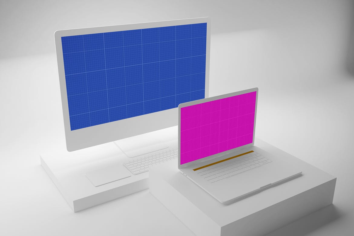 响应式网站设计效果图预览素材库精选样机模板 Clean Web Mockup插图(8)