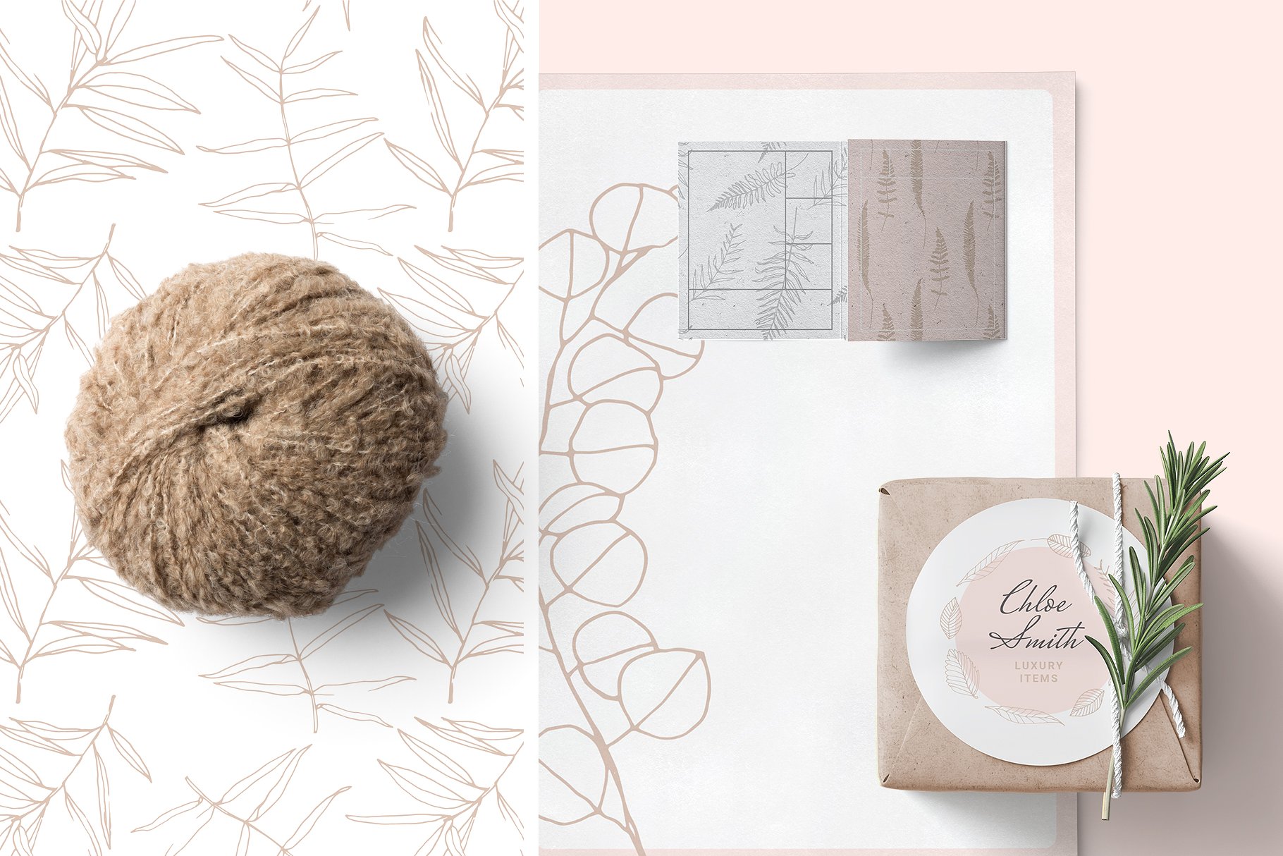 浪漫手绘色彩落叶树枝元素 Hand drawn Leaves Collection插图(4)