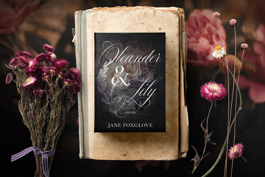 魔法花卉装饰字母创意字母集 Enchanted Florals Monogram Set插图(8)