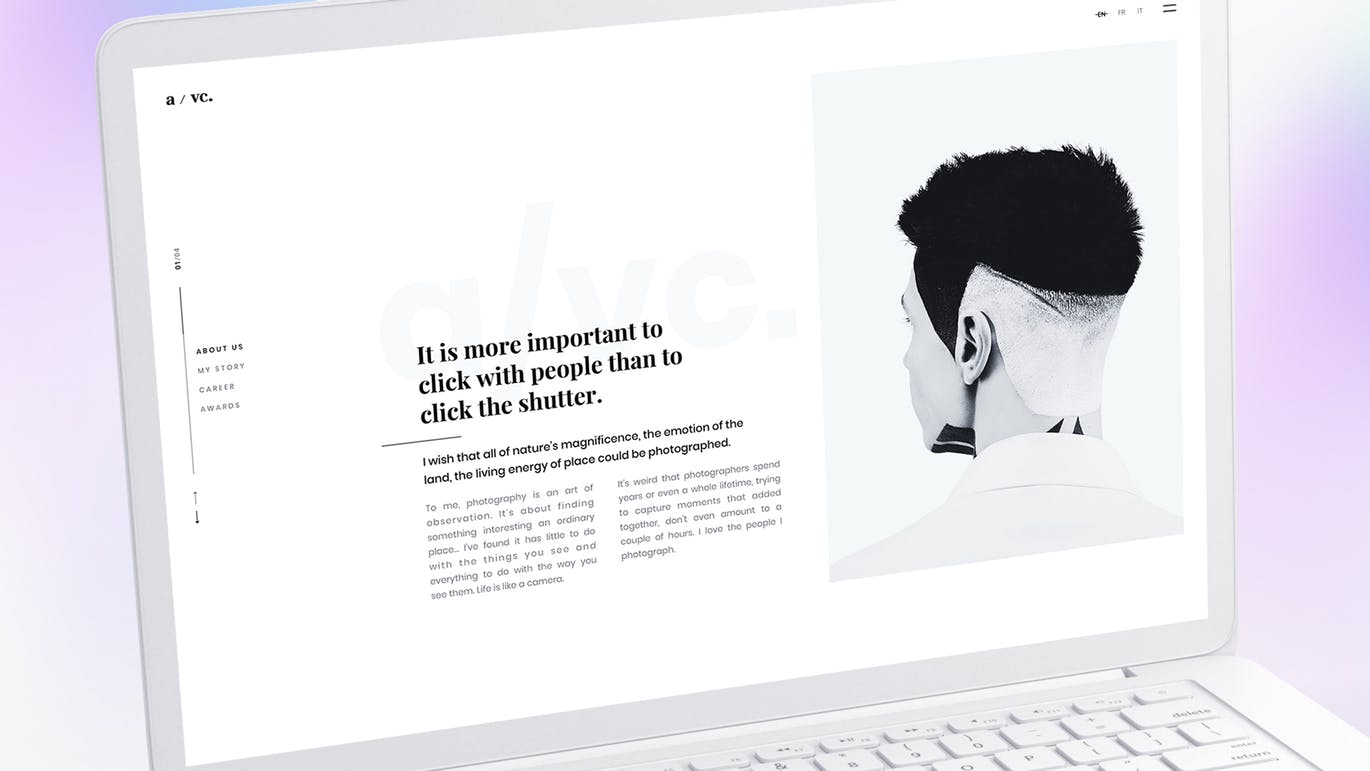 白色超极本笔记本电脑样机模板 White Laptop Mockup插图(1)