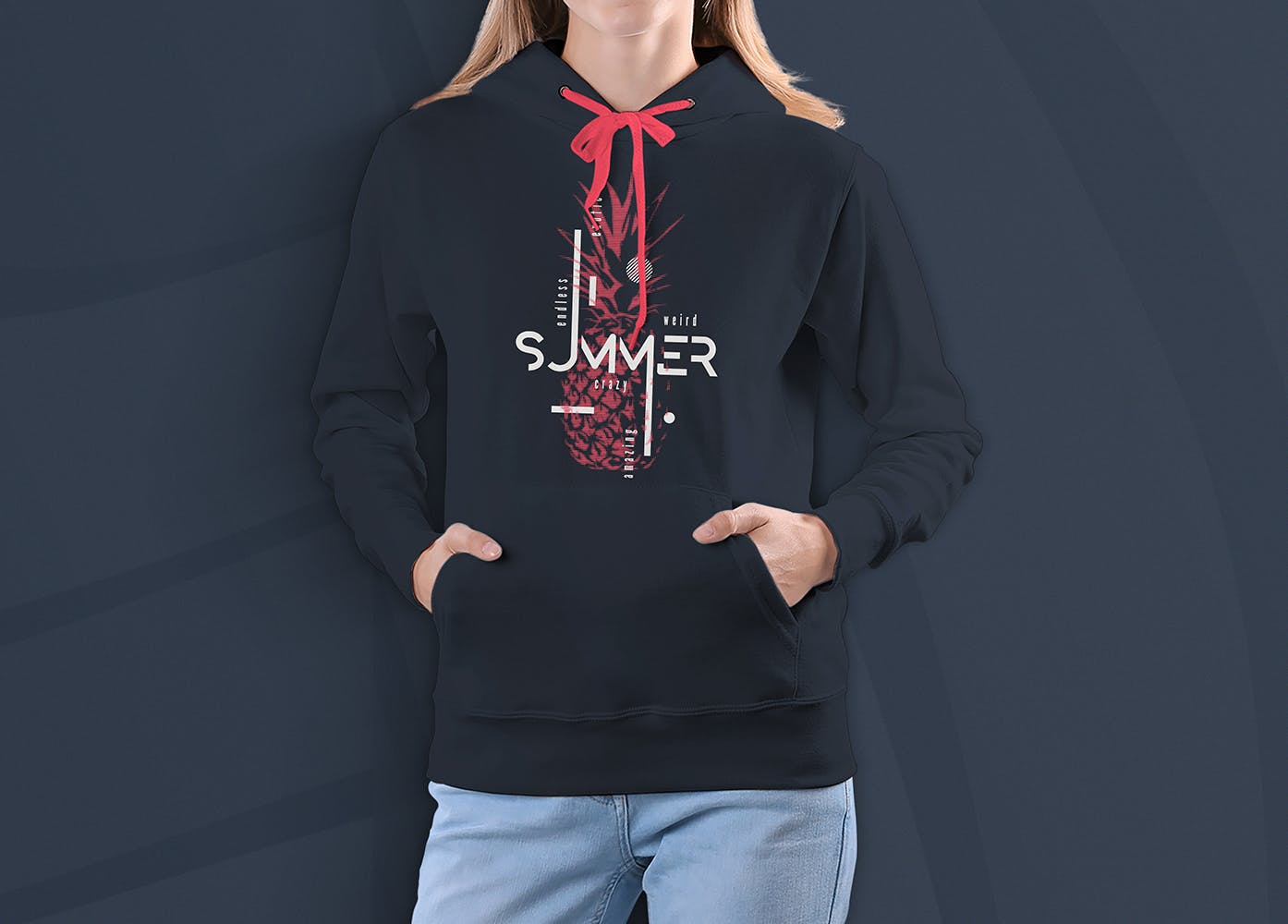 女士连帽卫衣设计预览样机素材库精选v01 Hoodie Mockup Vol 01插图(2)