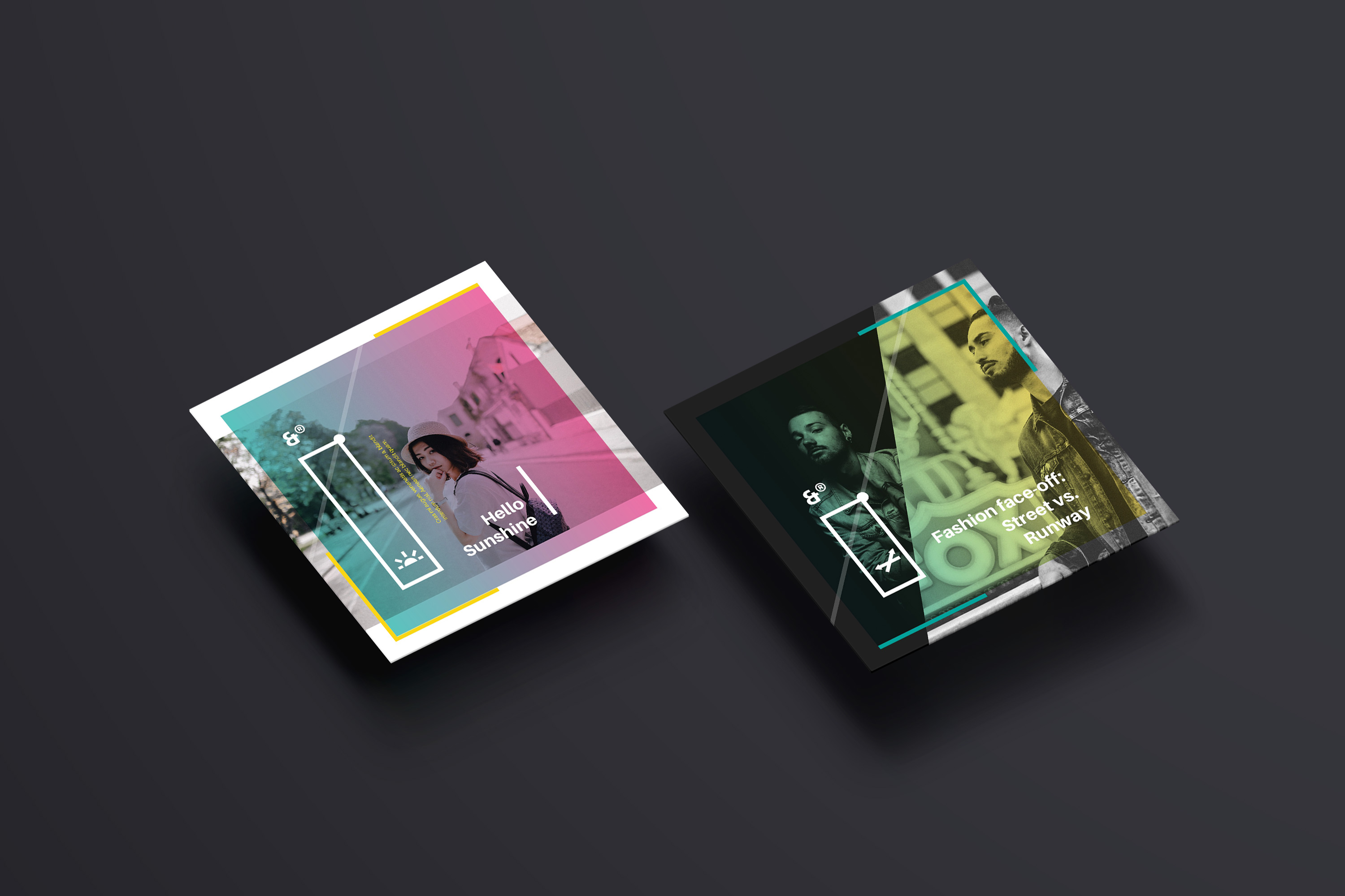 方形设计透视图样机模板01 Square Perspective Mockup 01插图(3)