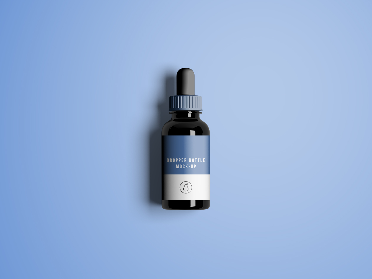 精华液化妆品滴管瓶样机插图(1)