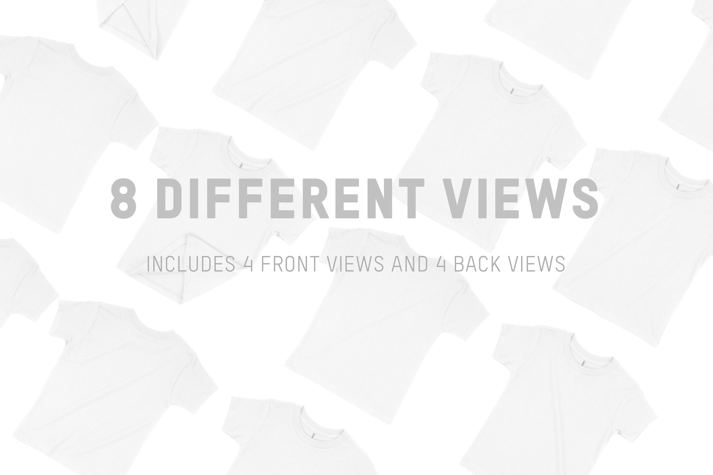 儿童休闲运动款T恤服装样机 Bella Canvas 3001T Toddler T-Shirt插图(5)