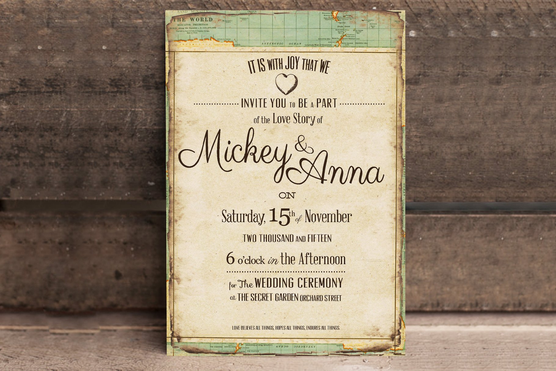 复古旅行婚礼设计模板合集 Vintage Journey Wedding Suite插图