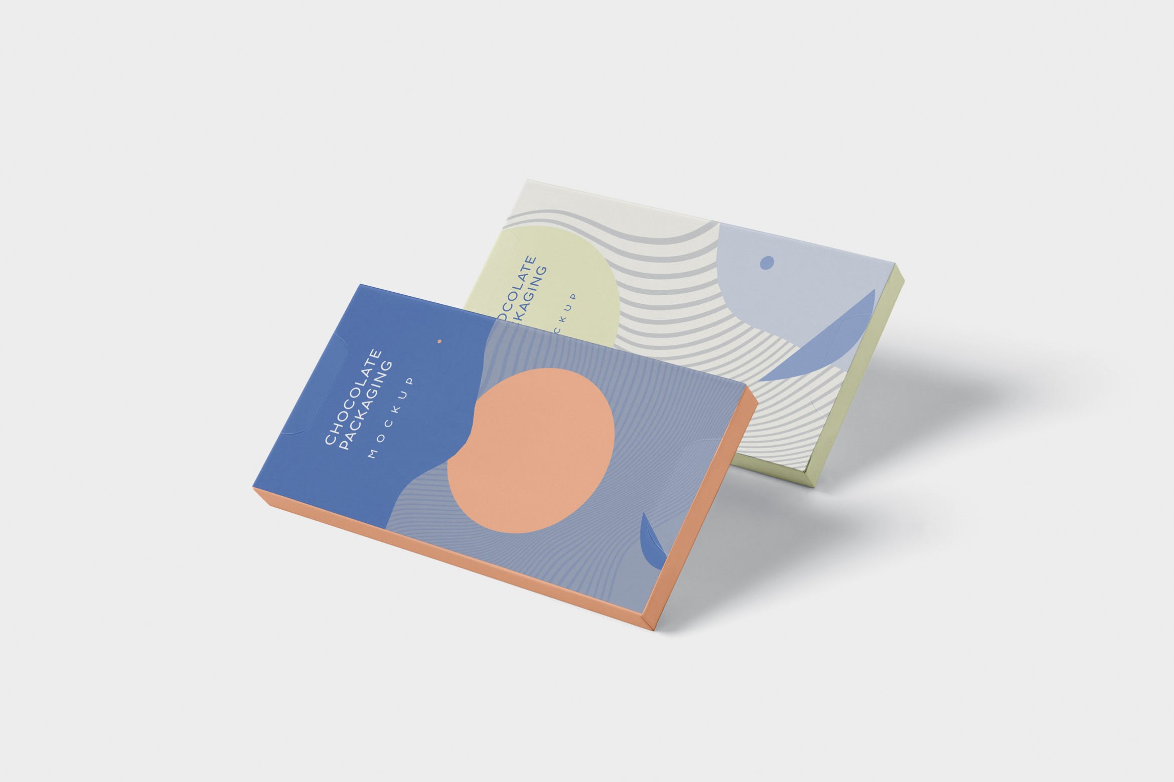 巧克力条/块包装设计效果图样机 Chocolate Packaging Mockup插图