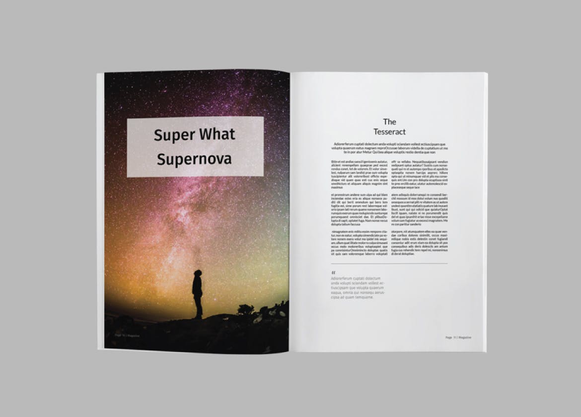 简约现代设计风格杂志设计模板v6 Magazine Template Vol. 6插图(4)