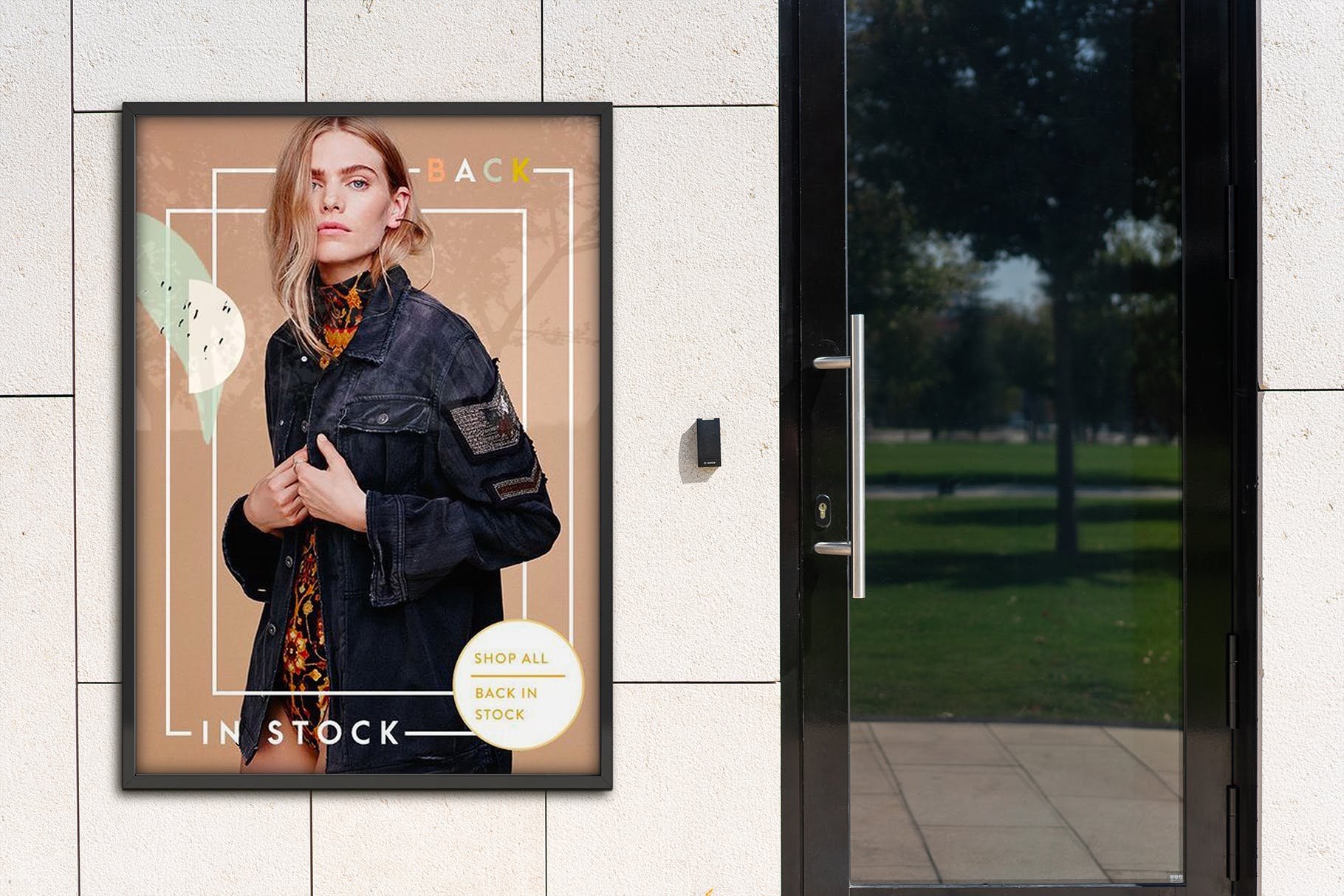 海报户外张贴效果展示样机素材库精选 Outside Poster Mock-Up’s插图(8)