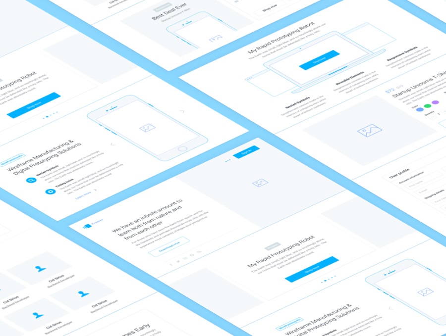 免费Sketch Wireframe套装插图(1)