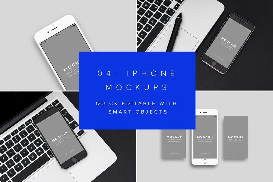 iPhone 展示样机模板 iPhone Mockups Minimal Version插图(5)