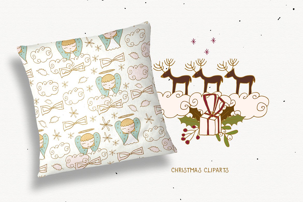 圣诞节剪贴画矢量素材合辑下载[jpg,png,eps]插图(5)