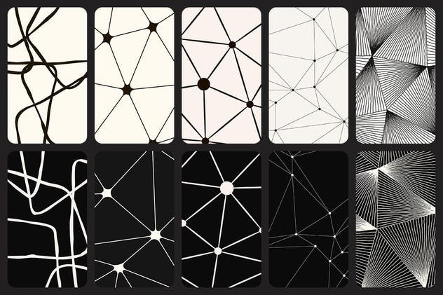 50抽象涂鸦无缝印花包装设计图案 50 Abstract Doodle Seamless Patterns插图(6)