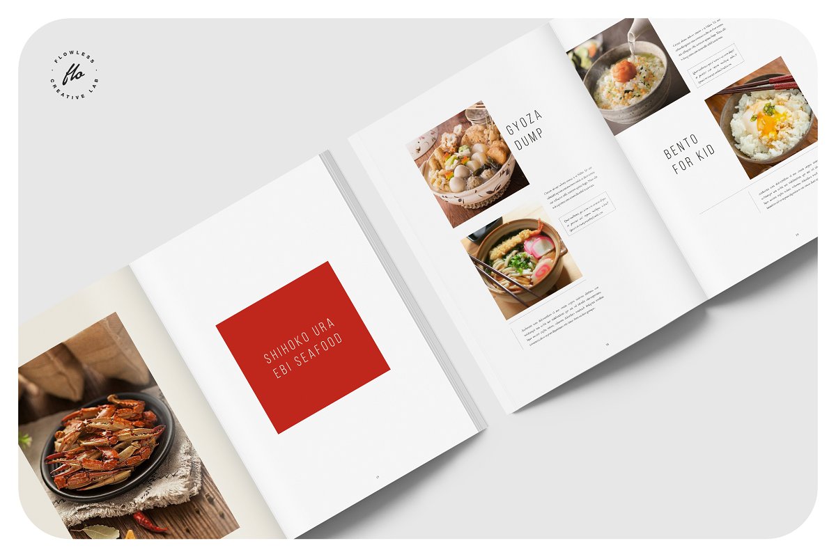 ARASHU食品杂志食谱菜单设计模板插图(5)