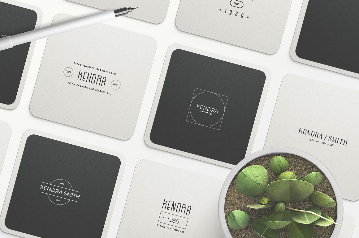 50款时尚行业品牌Logo模板 50 Branding Fashion Minimal Logos插图(9)