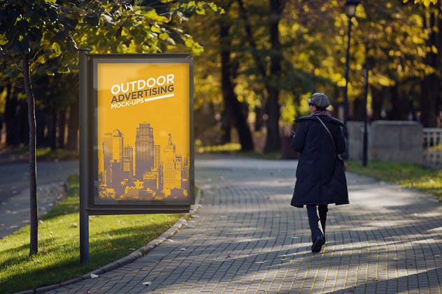 城市户外广告牌/海报样机Vol.1 Outdoor Advertising Mock-Up Vol.1插图(3)