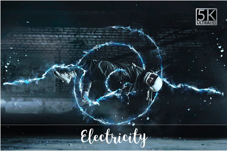 5K高清分辨率雷电光线叠层背景 5K Electricity Overlays插图