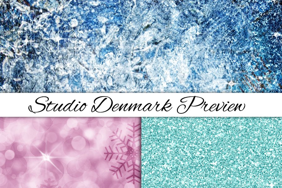 16款冬季冰晶闪光散景纹理 16 Ice, Glitter, & Bokeh Textures插图(2)