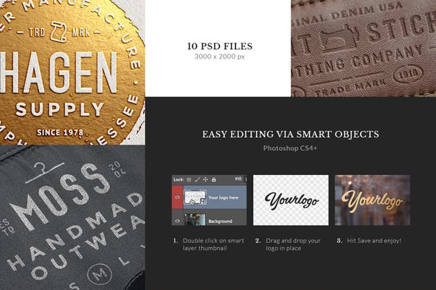 10款品牌Logo/徽章使用场景样机 10 Logo/Badge Mock-Ups Vol.2插图(4)