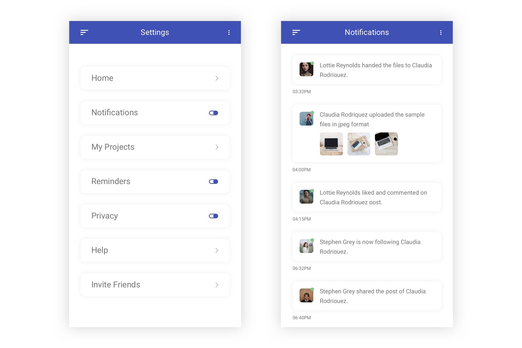 每日任务管理APP应用程序UI设计套件PSD模板 ToDo – Daily Task Management  App for Photoshop插图(6)