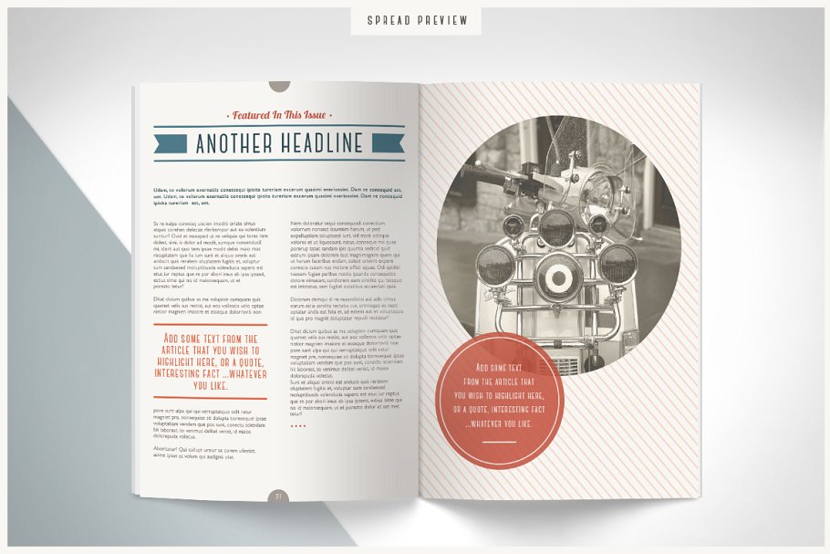 复古设计风格杂志模板 RETRO | Magazine插图(5)