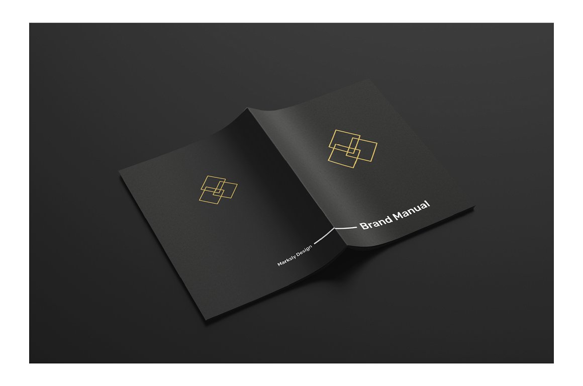 黑白极简主义现代品牌手册插图(1)