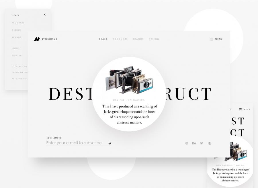 素材库下午茶：10套高端时尚的品牌网站响应式模版下载[Sketch]插图(9)