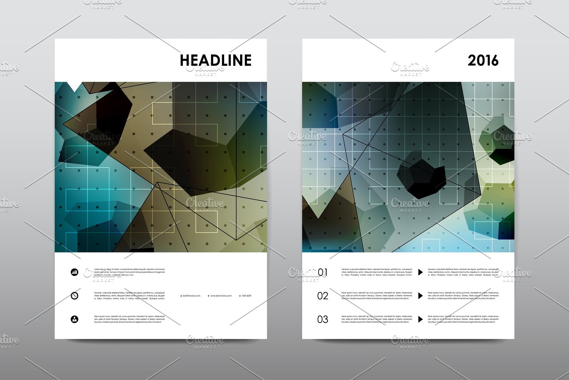 极力推荐：50+企业商业介绍宣传小册子模板 50+ Business Brochures Bundle插图(1)