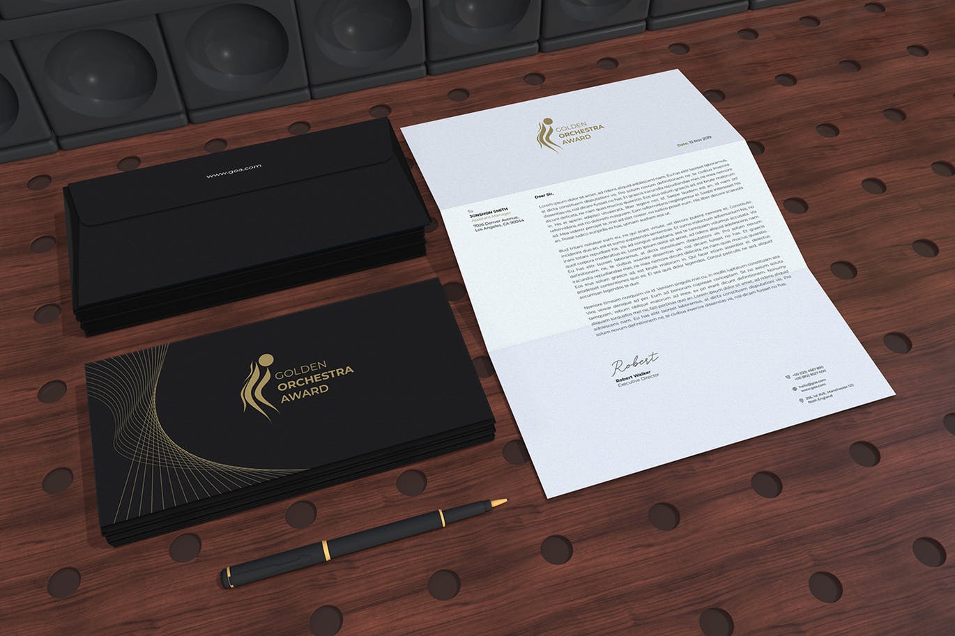 颁奖典礼公司年会办公用品奖品设计套件 Award Ceremony Package Identity插图(2)