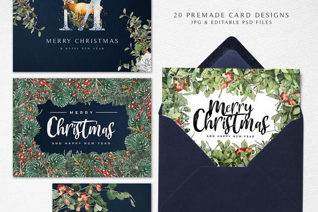 圣诞冬季仙境主题设计师工具包 Winter Wonderland Designer Toolkit插图(4)