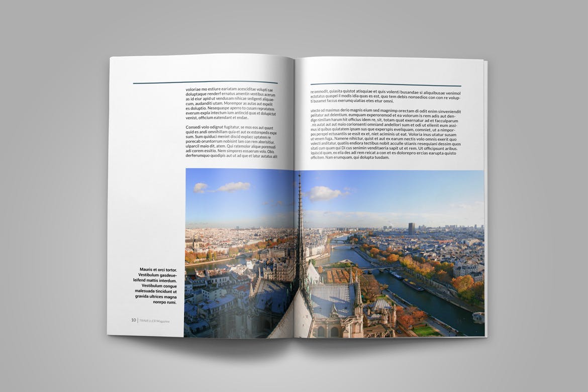 高品质的时尚多用途旅行杂志楼书画册品牌手册设计模板（indd）插图(2)