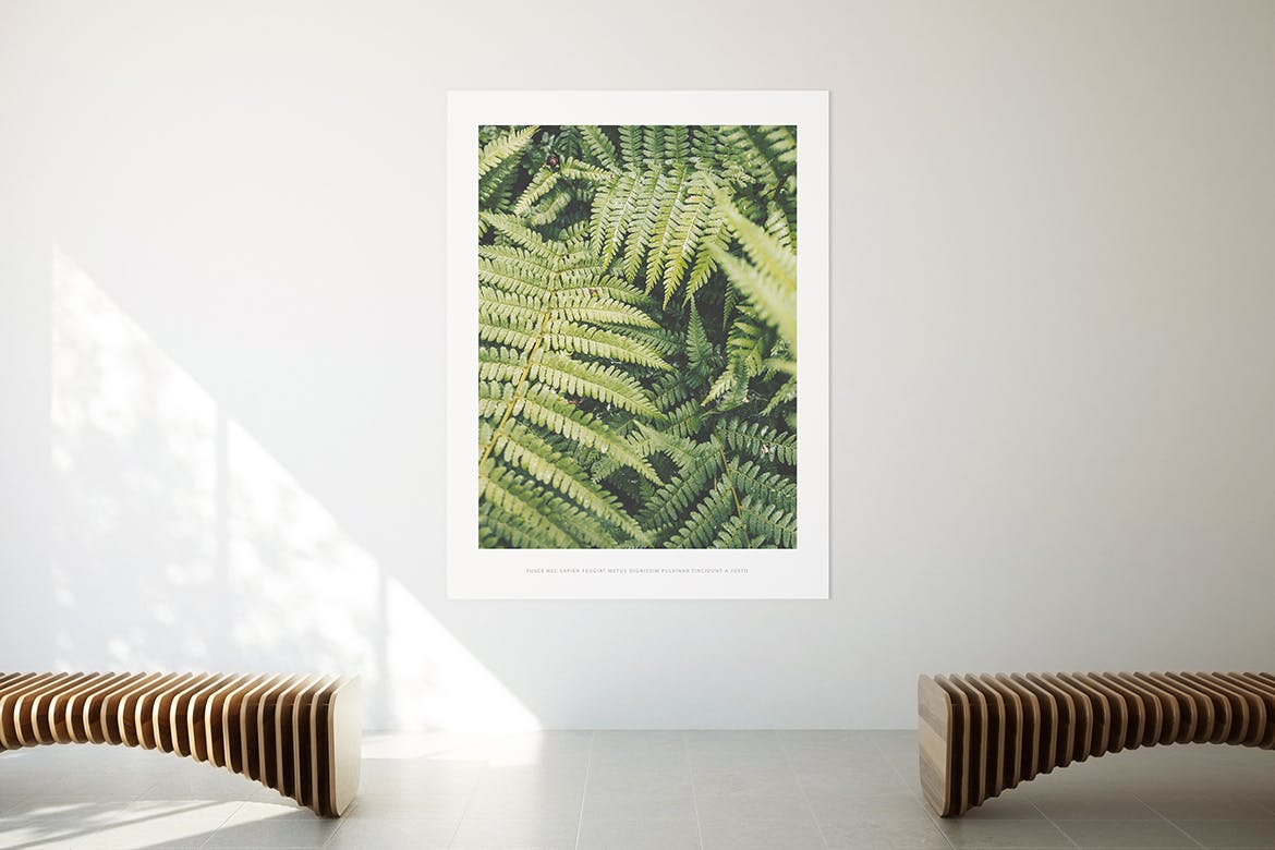 居家大厅大幅画框相框样机素材库精选模板 Poster Mockup插图(6)