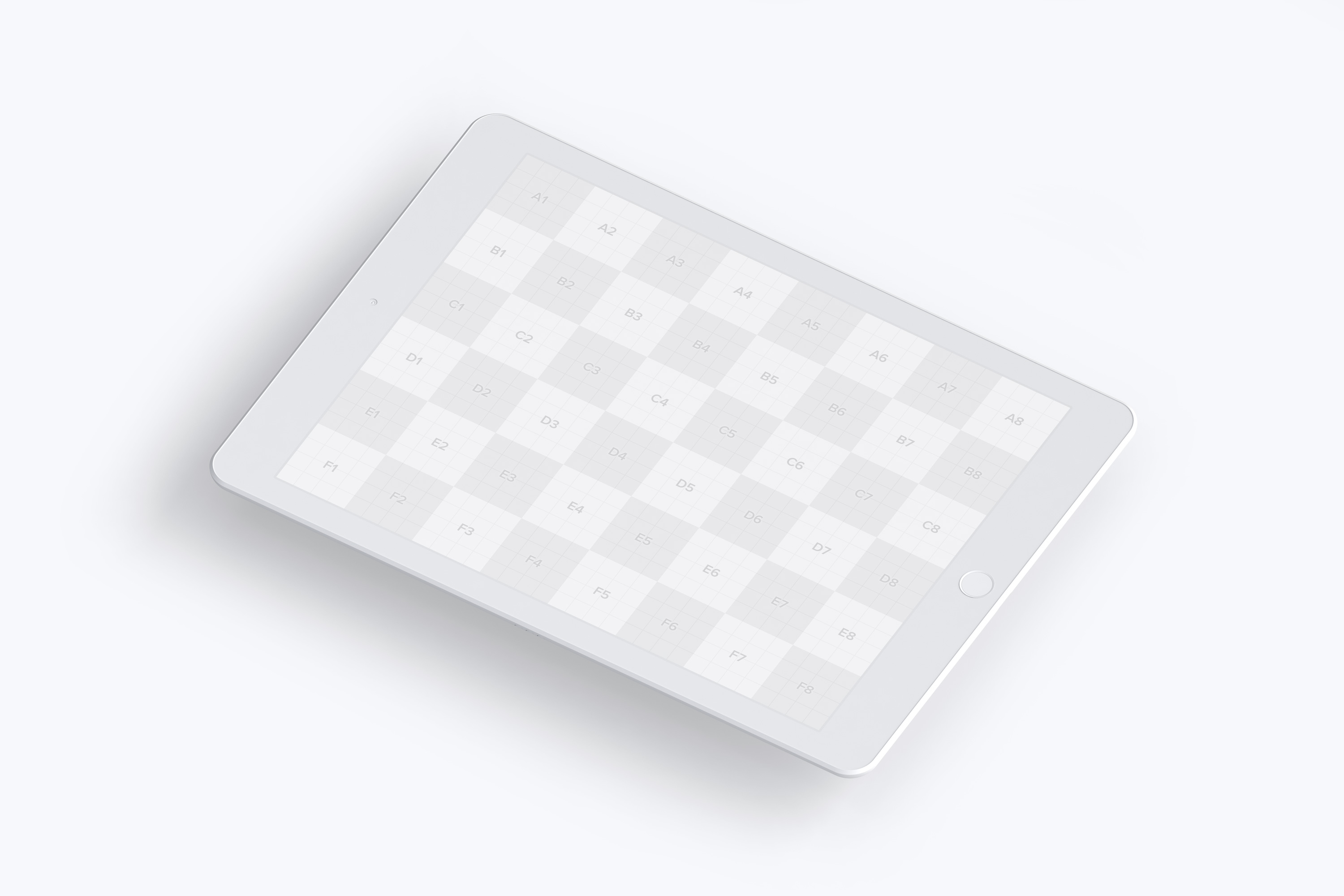 iPad平板电脑屏幕界面设计图样机模板02 Clay iPad 9.7 Mockup 02插图(2)